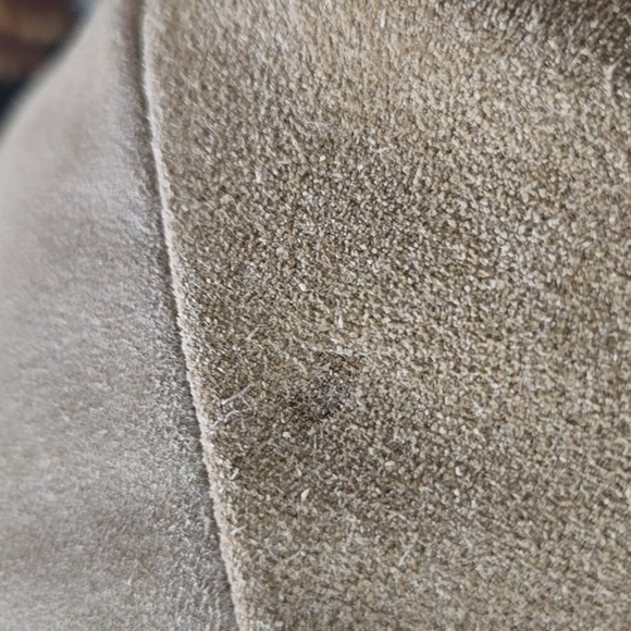 Vintage 70s Western Suede Puffy Vest Feather Down Puffer Brown Retro Cowboy 1970 - Picture 8 of 15